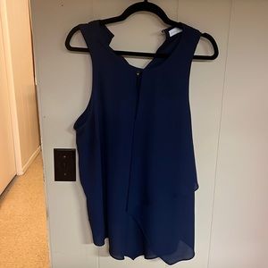 Navy blue work blouse